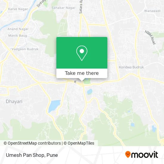Umesh Pan Shop map