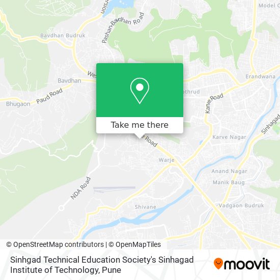Sinhgad Technical Education Society's Sinhagad Institute of Technology map