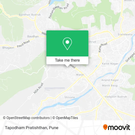 Tapodham Pratishthan map