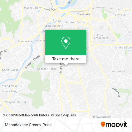 Mahadev Ice Cream map