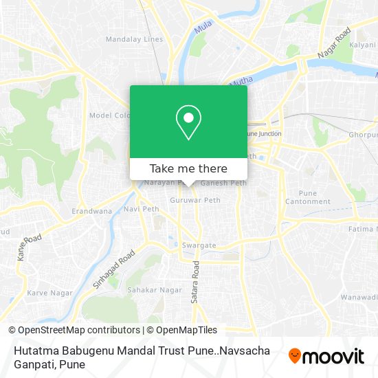 Hutatma Babugenu Mandal Trust Pune..Navsacha Ganpati map