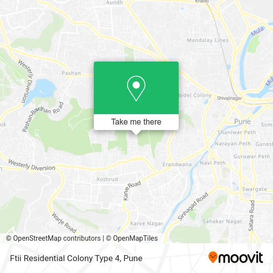 Ftii Residential Colony Type 4 map