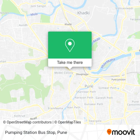 Pumping Station Bus Stop map