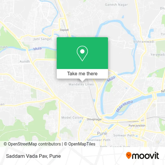 Saddam Vada Pav map