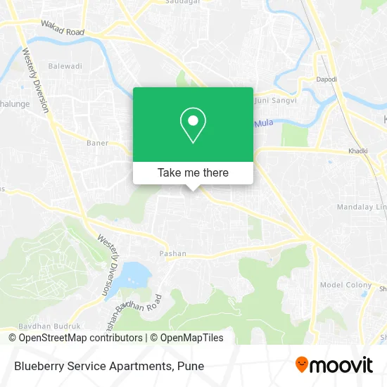 Blueberry Service Apartments map