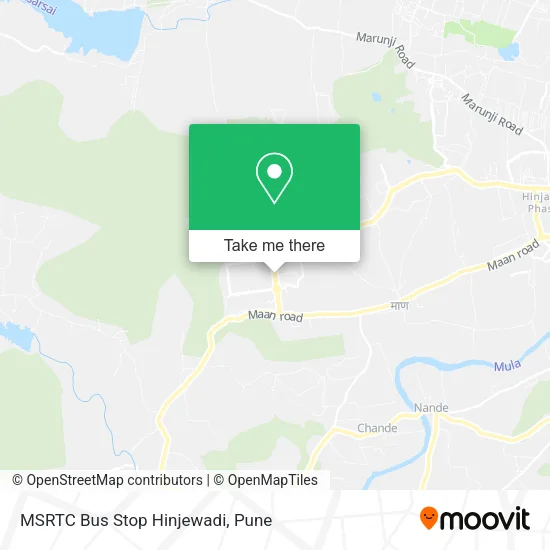 MSRTC Bus Stop Hinjewadi map