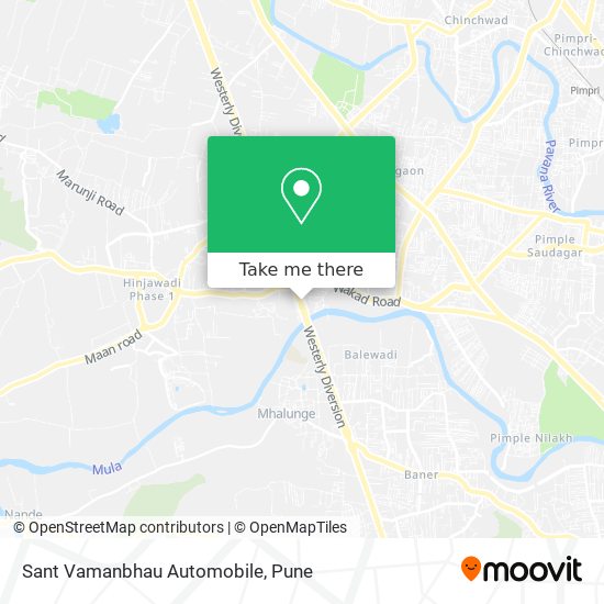 Sant Vamanbhau Automobile map