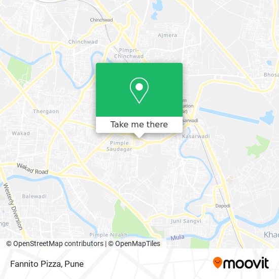 Fannito Pizza map