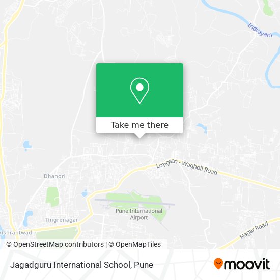 Jagadguru International School map