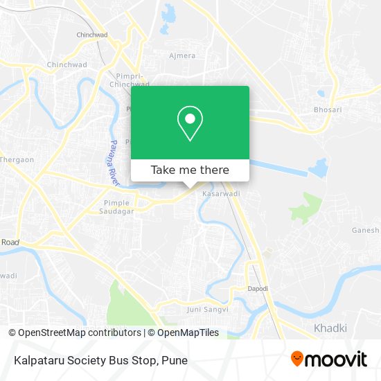 Kalpataru Society Bus Stop map