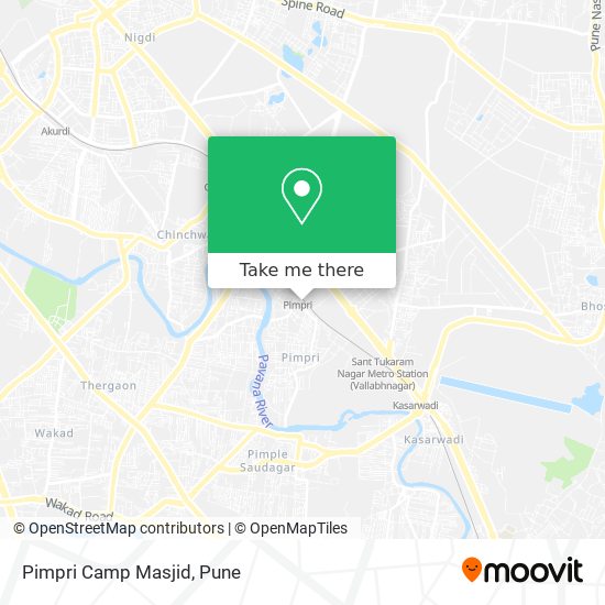 Pimpri Camp Masjid map