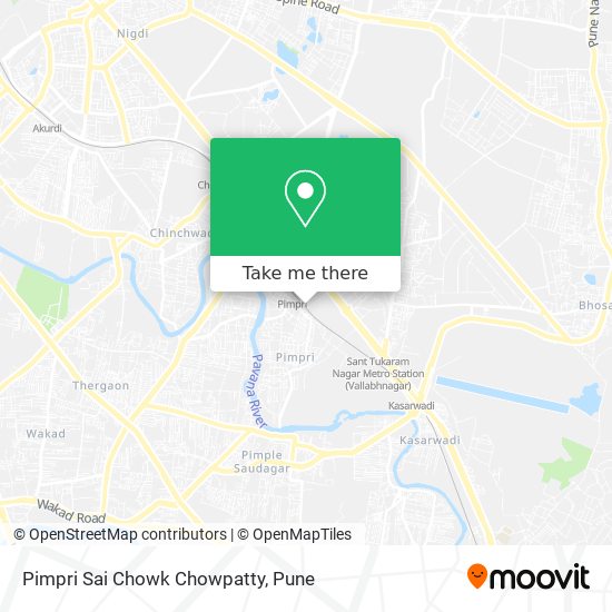 Pimpri Sai Chowk Chowpatty map