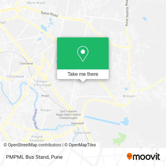 PMPML Bus Stand map