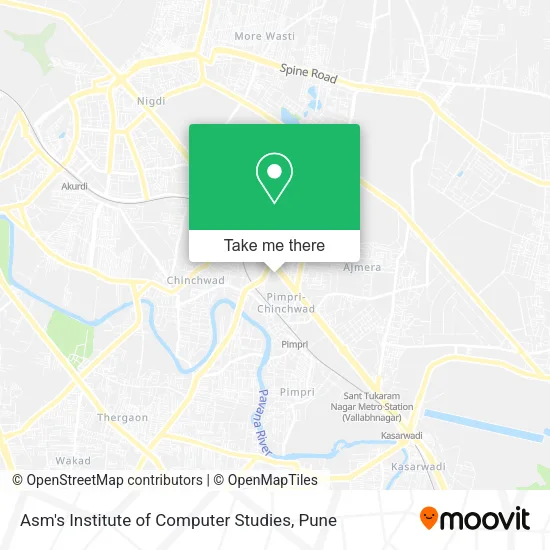 Asm's Institute of Computer Studies map