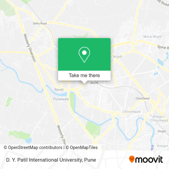 D. Y. Patil International University map