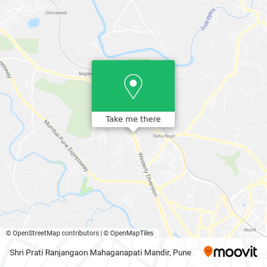 Shri Prati Ranjangaon Mahaganapati Mandir map