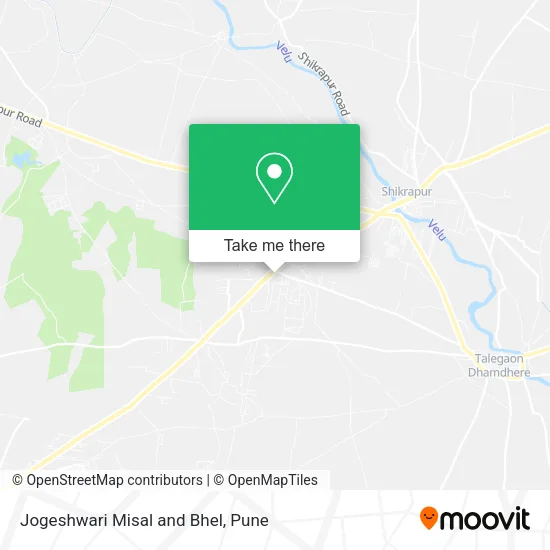 Jogeshwari Misal and Bhel map