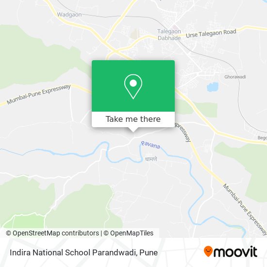 Indira National School Parandwadi map