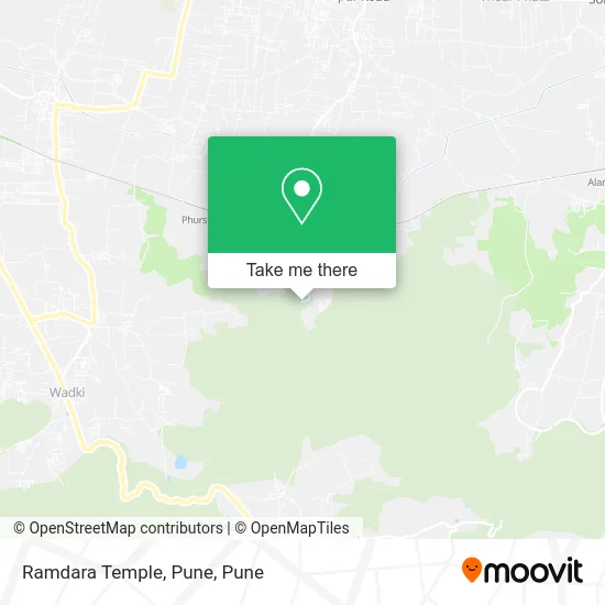 Ramdara Temple, Pune map