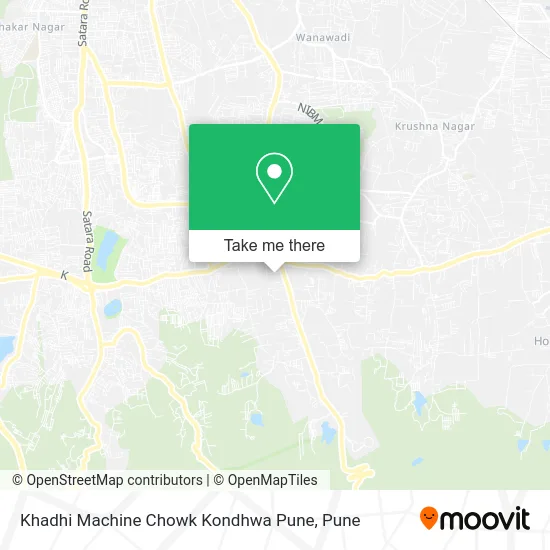 Khadhi Machine Chowk Kondhwa Pune map