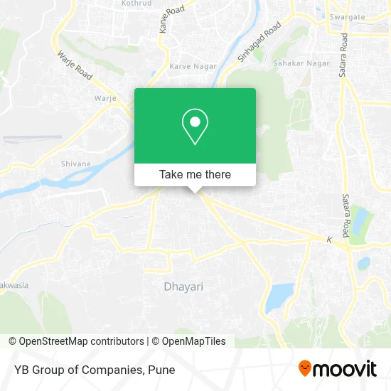 Yb Group of Companies map