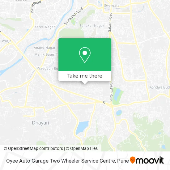 Oyee Auto Garage Two Wheeler Service Centre map