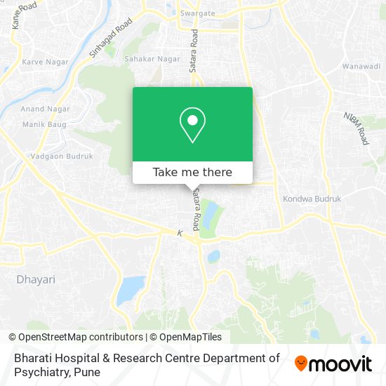 Bharati Hospital & Research Centre Department of Psychiatry map
