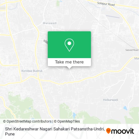 Shri Kedareshwar Nagari Sahakari Patsanstha-Undri map