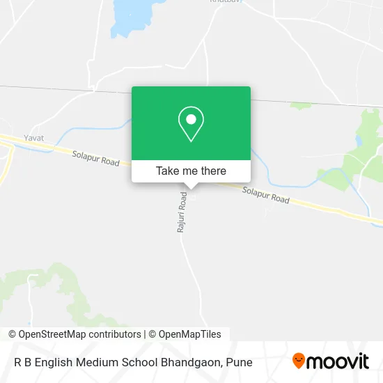 R B English Medium School Bhandgaon map