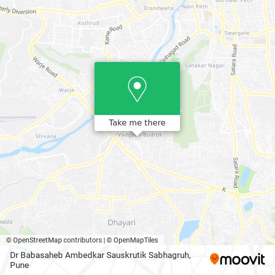 Dr Babasaheb Ambedkar Sauskrutik Sabhagruh map