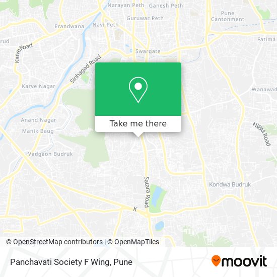 Panchavati Society F Wing map