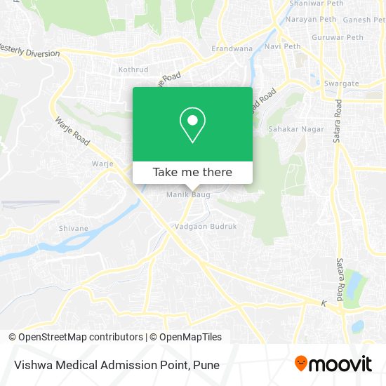 Vishwa Medical Admission Point map
