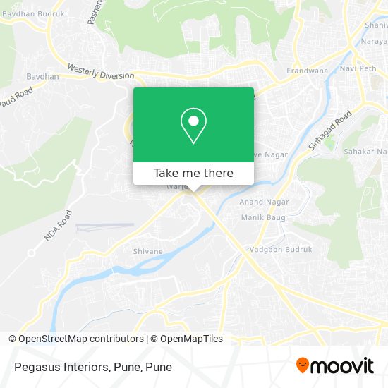 Pegasus Interiors, Pune map