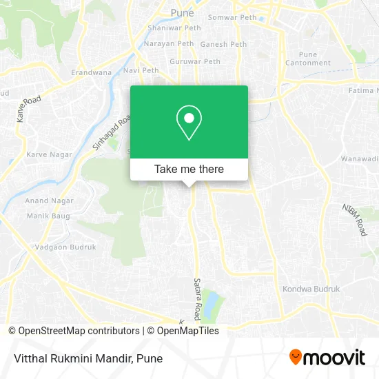 Vitthal Rukmini Mandir map