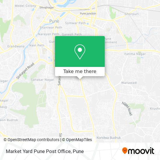 Market Yard Pune Post Office map