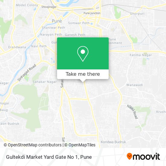 Gultekdi Market Yard Gate No 1 map