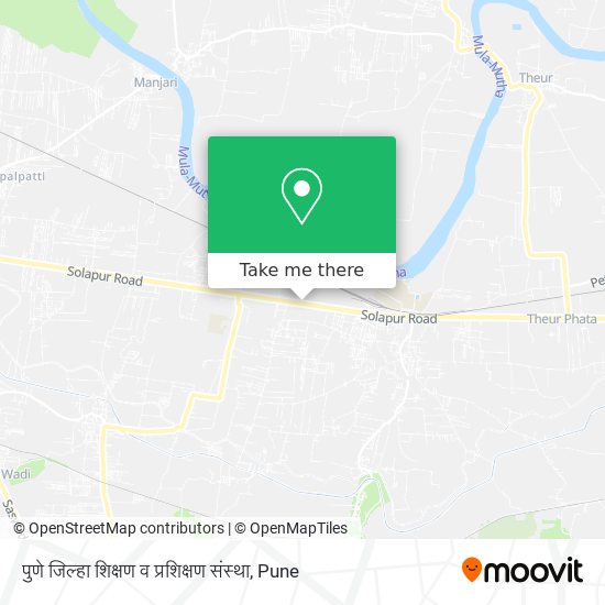 पुणे जिल्हा शिक्षण व प्रशिक्षण संस्था map