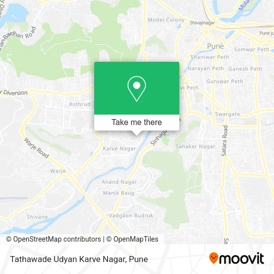 Tathawade Udyan Karve Nagar map