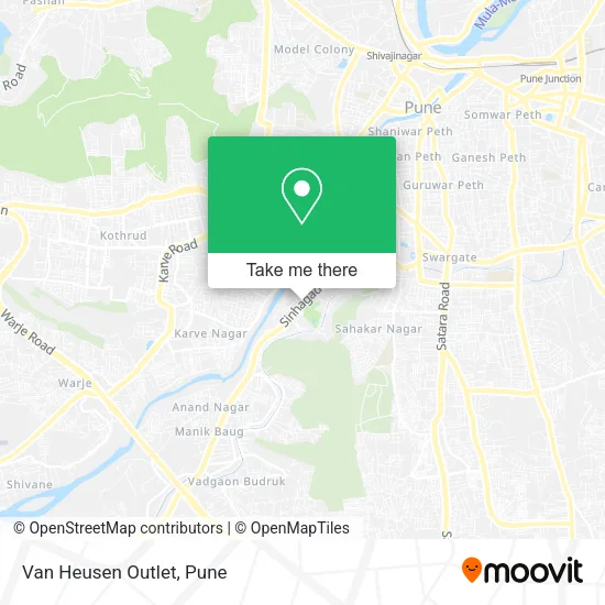 Van Heusen Outlet map