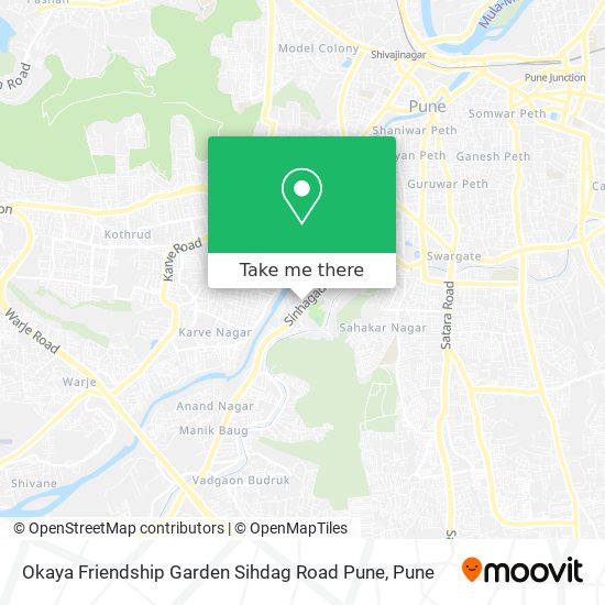 Okaya Friendship Garden Sihdag Road Pune map