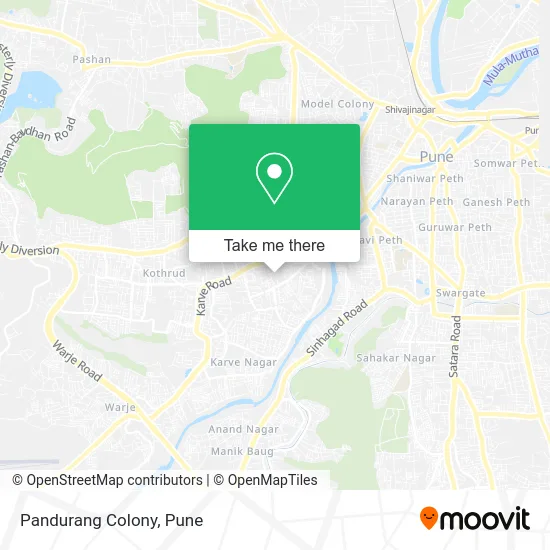 Pandurang Colony map