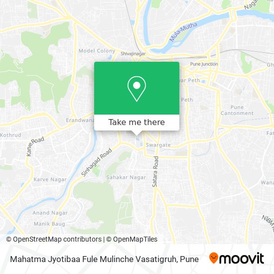 Mahatma Jyotibaa Fule Mulinche Vasatigruh map
