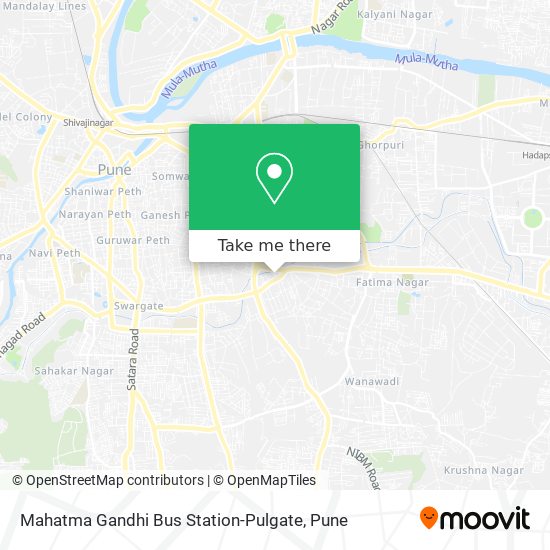 Mahatma Gandhi Bus Station-Pulgate map