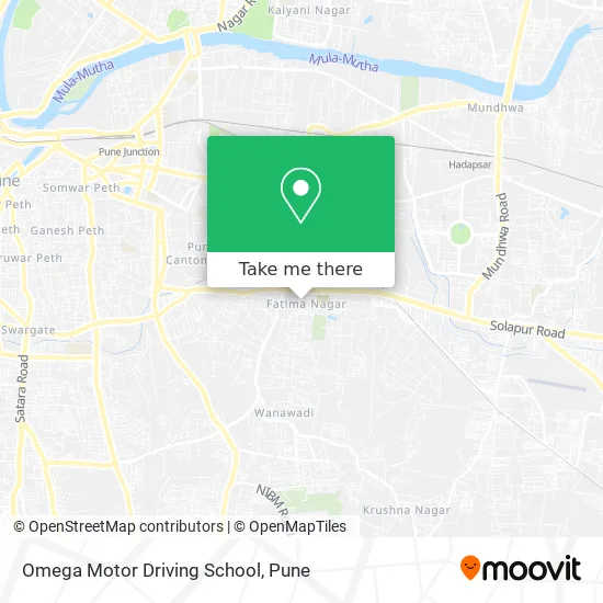 Omega Motor Driving School map