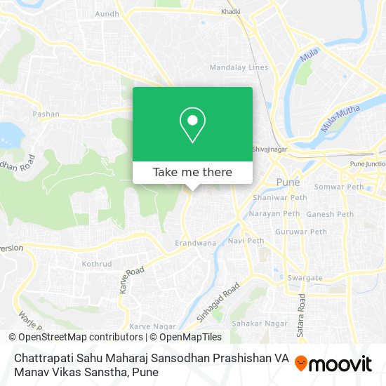Chattrapati Sahu Maharaj Sansodhan Prashishan VA Manav Vikas Sanstha map