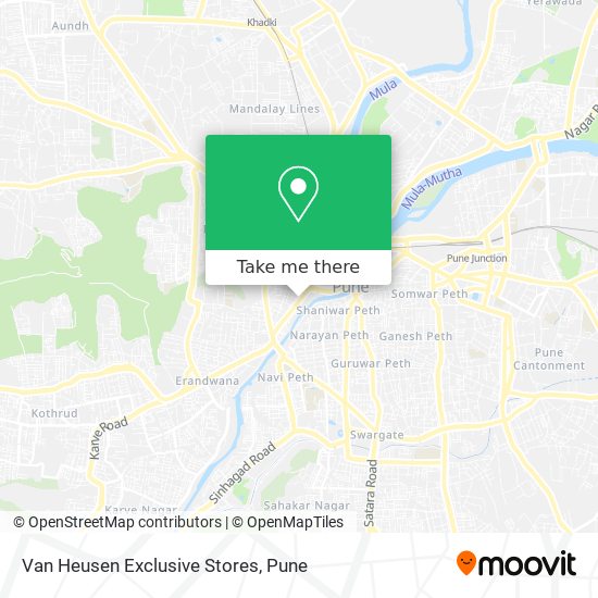 Van Heusen Exclusive Stores map