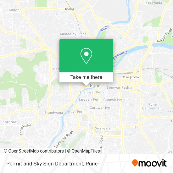 Permit and Sky Sign Department map