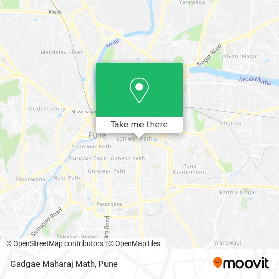 Gadgae Maharaj Math map