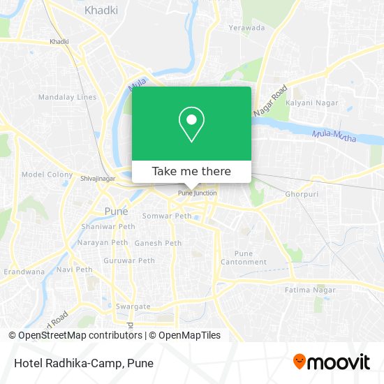 Hotel Radhika-Camp map