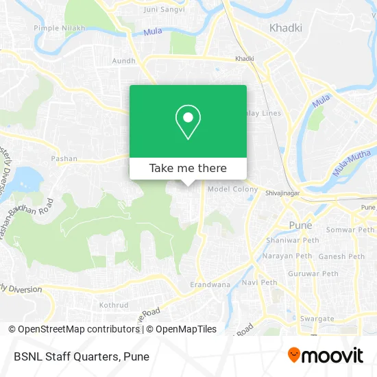 BSNL Staff Quarters map